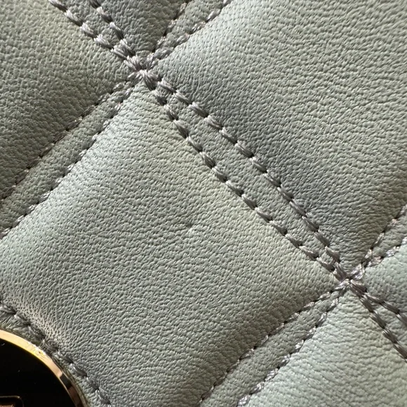 KATE SPADE NATALIA MEDIUM FLAP CROSSBODY SHOULDER CRYSTAL BLUE LEATHER BAG - Picture 14 of 16